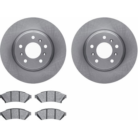 Front Brake Pad and Rotor Kit - Compatible with 2005 - 2009 Buick LaCrosse - Dynamic Friction