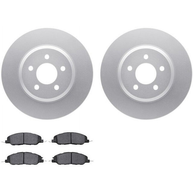 Detroit Axle Front Brake Kit For 2005-2010 V6 Ford Mustang - Drilled & Slotted Rotors & Ceramic Pads, 11.54 Inch