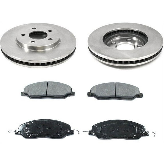 Front Brake Pad and Rotor Kit - Compatible with 2005 - 2010 Ford Mustang 4.0L V6 2006 2007 2008 2009