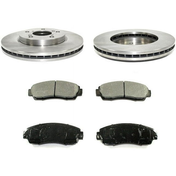 Front Brake Pad and Rotor Kit - Compatible with 2005 - 2010 Honda Odyssey 2006 2007 2008 2009
