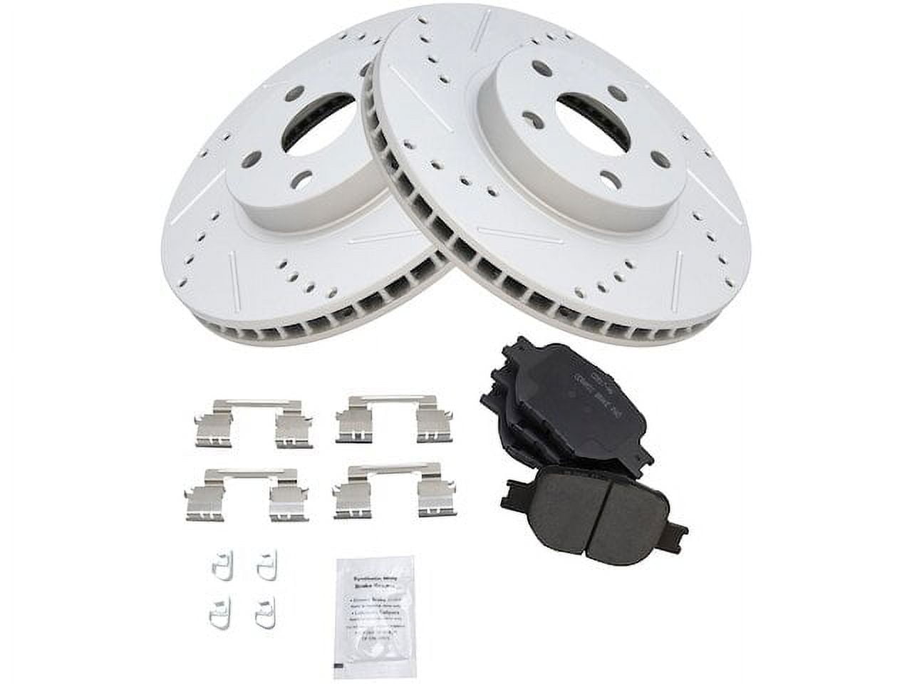 Front Brake Pad and Rotor Kit Compatible with 2005 2010 Scion tC