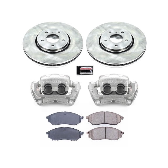 Front Brake Pad and Rotor Kit - Compatible with 2005 - 2012 INFINITI FX35 - Power Stop