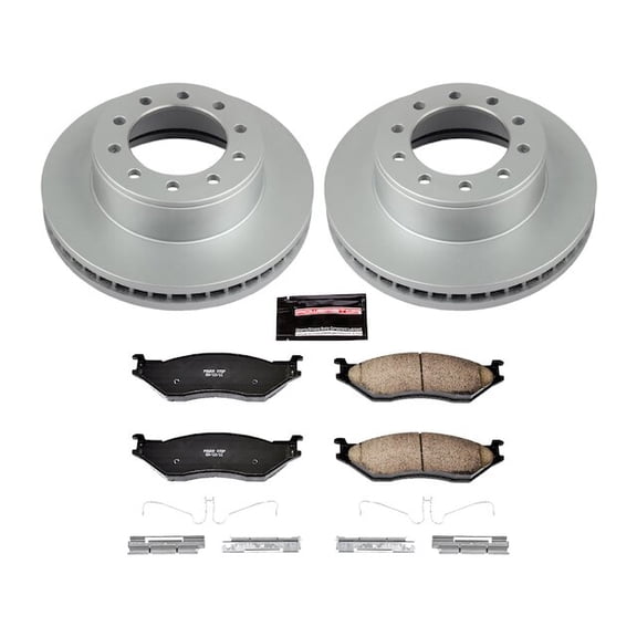 Front Brake Pad and Rotor Kit - Compatible with 2005 - 2016 Ford F-450 Super Duty 2006 2007 2008 2009 2010 2011 2012 2013 2014 2015