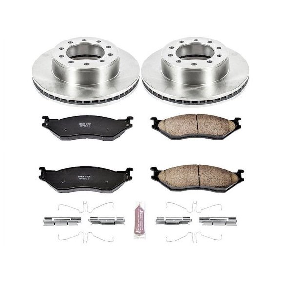 Front Brake Pad and Rotor Kit - Compatible with 2005 - 2016 Ford F-450 Super Duty 2006 2007 2008 2009 2010 2011 2012 2013 2014 2015