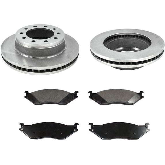 Front Brake Pad and Rotor Kit - Compatible with 2005 - 2016 Ford F-550 Super Duty 2006 2007 2008 2009 2010 2011 2012 2013 2014 2015