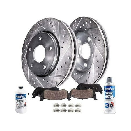Front Brake Pad and Rotor Kit - Compatible with 2005 - 2020 Chrysler 300 2006 2007 2008 2009 2010 2011 2012 2013 2014 2015 2016 2017 2018 2019