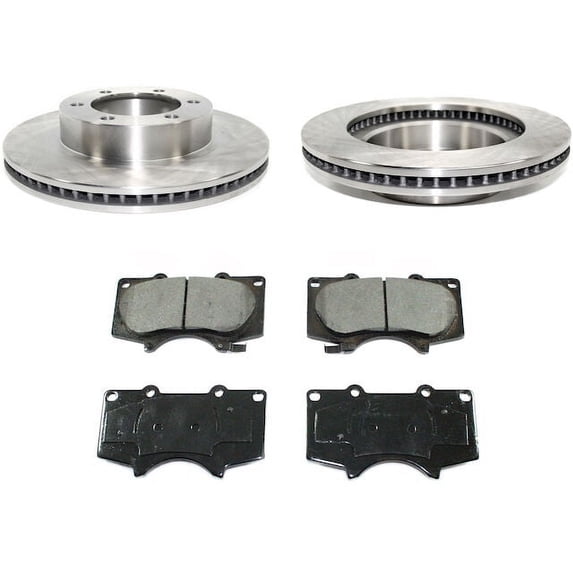 Front Brake Pad and Rotor Kit - Compatible with 2005 - 2020 Toyota Tacoma 2006 2007 2008 2009 2010 2011 2012 2013 2014 2015 2016 2017 2018 2019