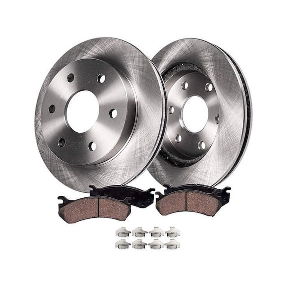 Front Brake Pad and Rotor Kit - Compatible with 2005 - 2021 Toyota Tacoma 2006 2007 2008 2009 2010 2011 2012 2013 2014 2015 2016 2017 2018 2019 2020