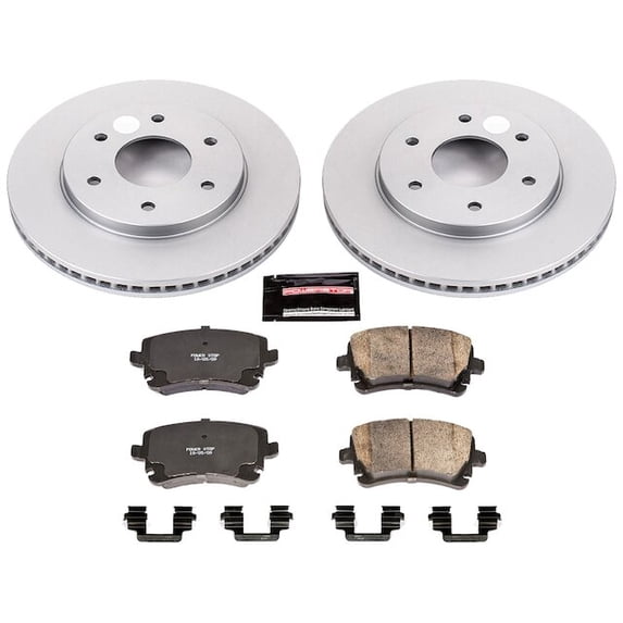 Front Brake Pad and Rotor Kit - Compatible with 2005 Nissan Armada