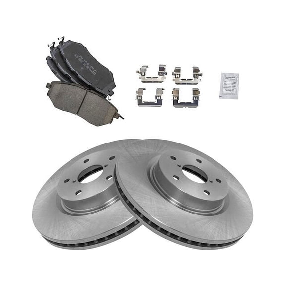 Front Brake Pad and Rotor Kit - Compatible with 2006 - 2007 Subaru B9 Tribeca