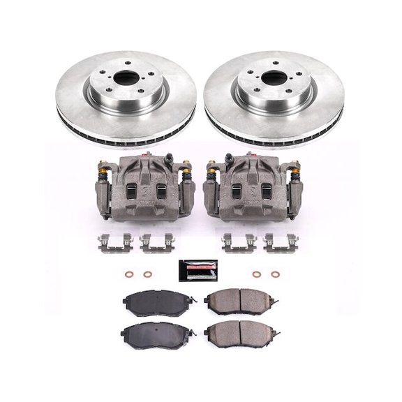 Front Brake Pad and Rotor Kit - Compatible with 2006 - 2007 Subaru B9 Tribeca