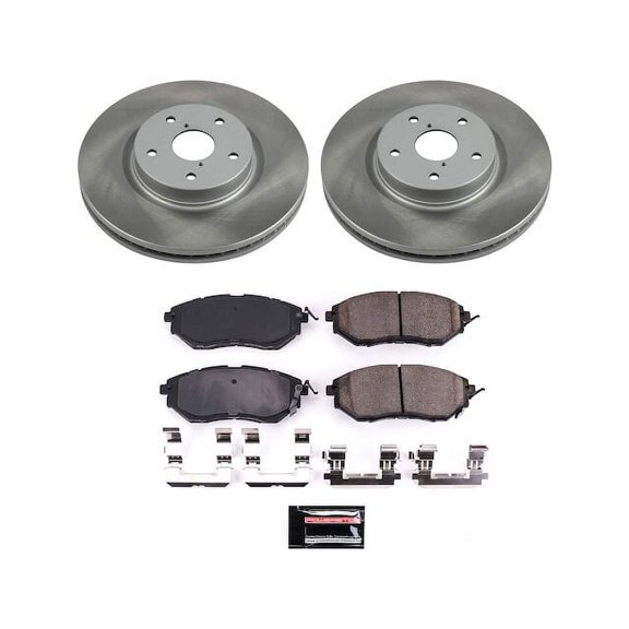 Front Brake Pad and Rotor Kit - Compatible with 2006 - 2007 Subaru B9 Tribeca