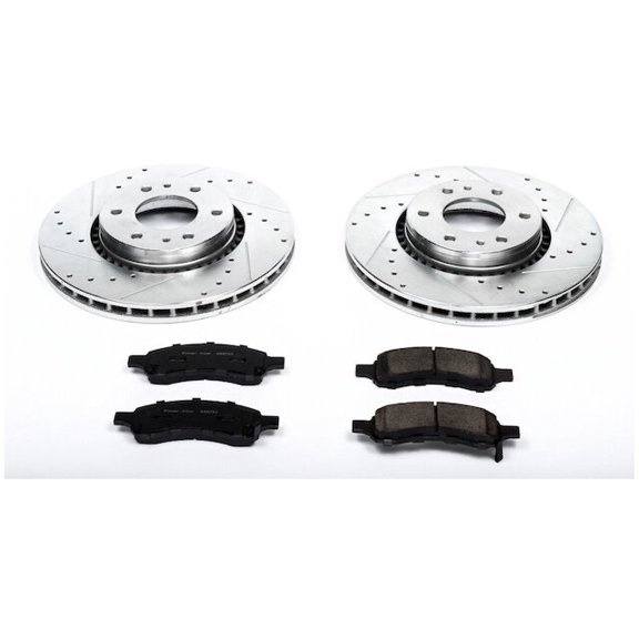 Front Brake Pad and Rotor Kit - Compatible with 2006 - 2009 Saab 9-7x 2007 2008