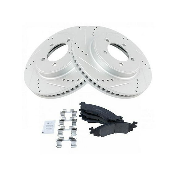 Front Brake Pad and Rotor Kit - Compatible with 2006 - 2010 Ford Explorer 2007 2008 2009