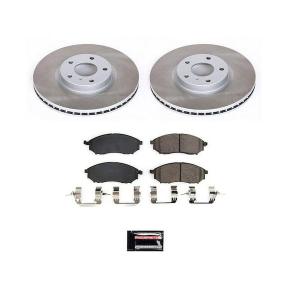 Front Brake Pad and Rotor Kit - Compatible with 2006 - 2010 INFINITI M35 2007 2008 2009