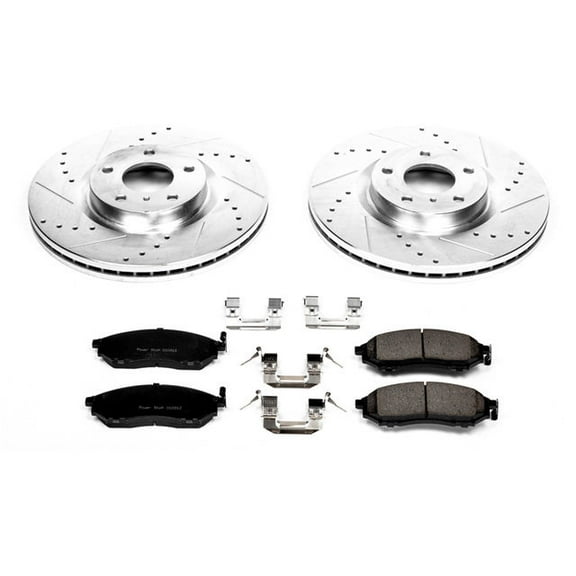 Front Brake Pad and Rotor Kit - Compatible with 2006 - 2010 INFINITI M35 2007 2008 2009