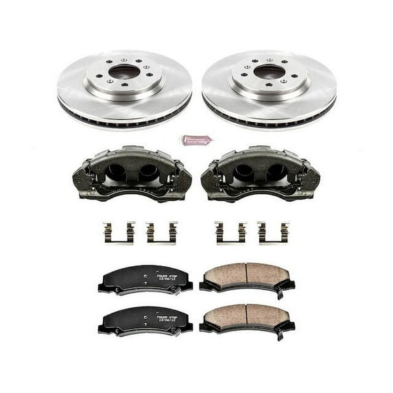 Front Brake Pad and Rotor Kit - Compatible with 2006 - 2011 Buick Lucerne - Power Stop