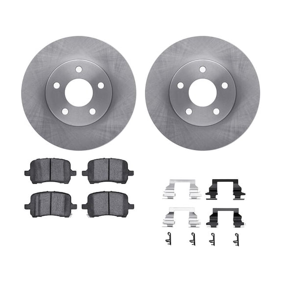Front Brake Pad and Rotor Kit - Compatible with 2006 - 2011 Chevy HHR 2007 2008 2009 2010