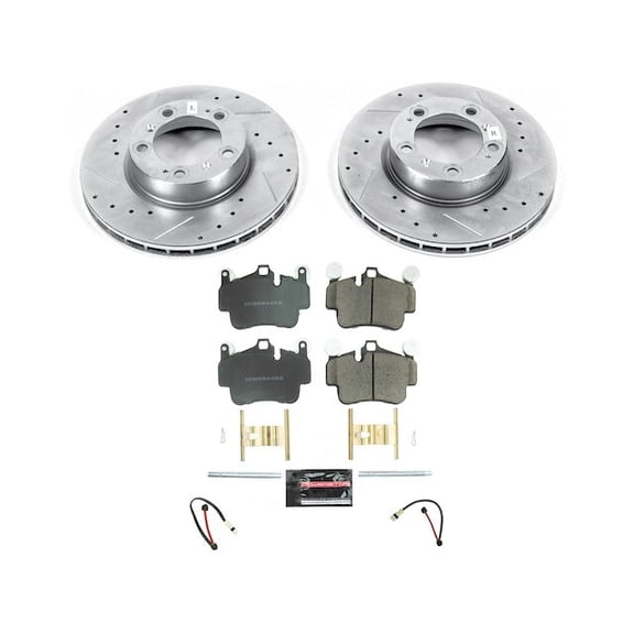 Front Brake Pad and Rotor Kit - Compatible with 2006 - 2012 Porsche Cayman 2007 2008 2009 2010 2011