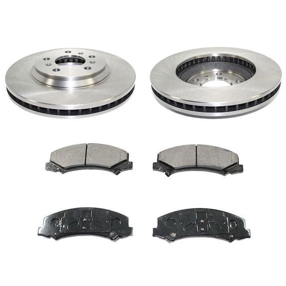 Front Brake Pad and Rotor Kit - Compatible with 2006 - 2013 Chevy Impala 2007 2008 2009 2010 2011 2012