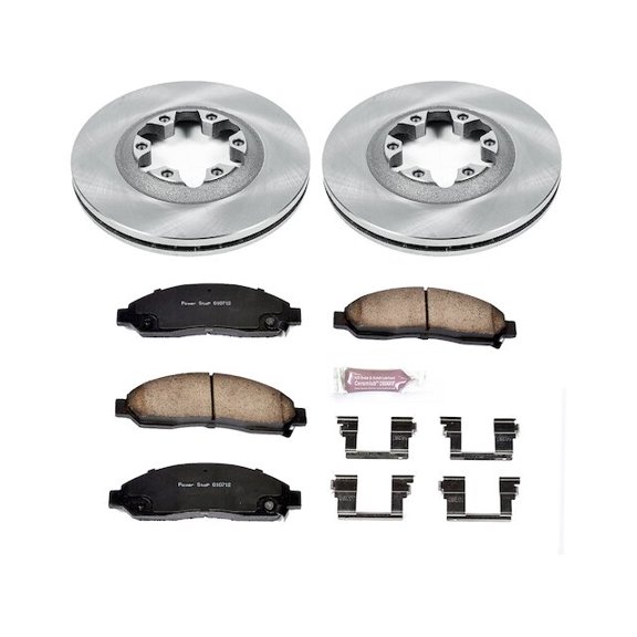 Front Brake Pad and Rotor Kit - Compatible with 2006 Isuzu i-350