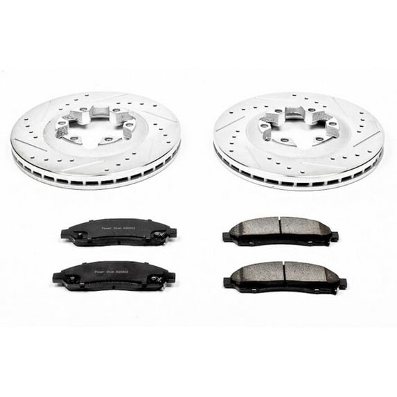 Front Brake Pad and Rotor Kit - Compatible with 2006 Isuzu i-350 - Power Stop