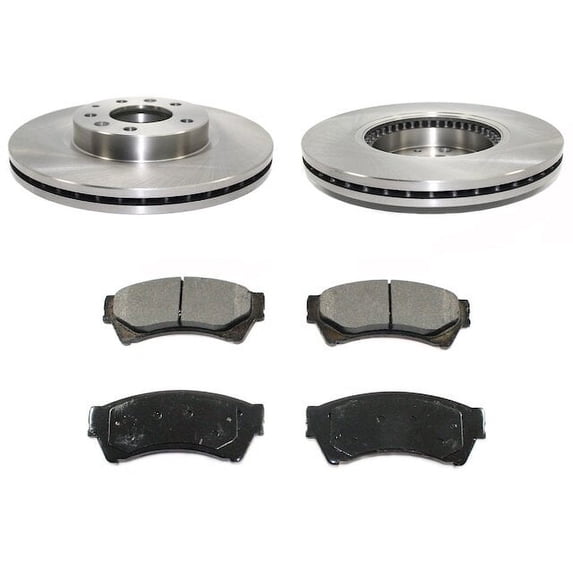 Front Brake Pad and Rotor Kit - Compatible with 2006 Lincoln Zephyr