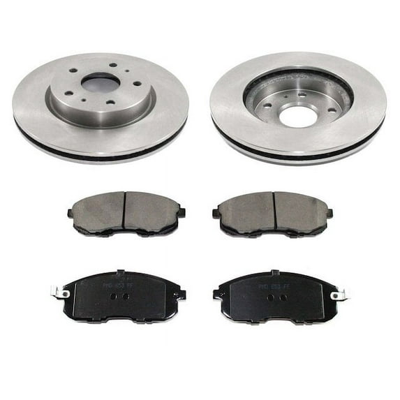Front Brake Pad and Rotor Kit - Compatible with 2007 - 2008 Suzuki SX4