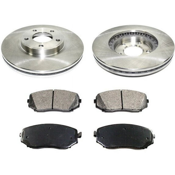 Front Brake Pad and Rotor Kit - Compatible with 2007 - 2009 Lincoln MKX 2008