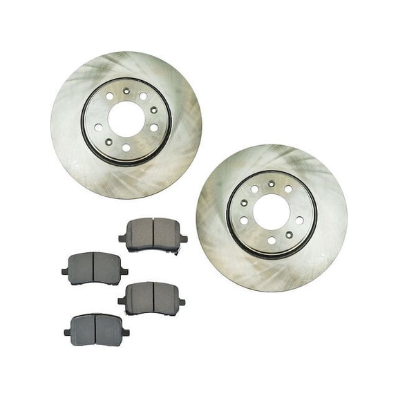 Front Brake Pad and Rotor Kit - Compatible with 2007 - 2010 Saturn Sky 2008 2009