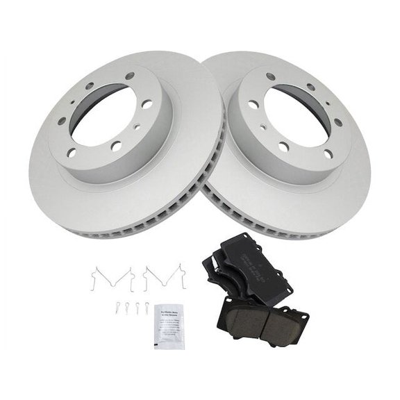 Front Brake Pad and Rotor Kit - Compatible with 2007 - 2014 Toyota FJ Cruiser 2008 2009 2010 2011 2012 2013