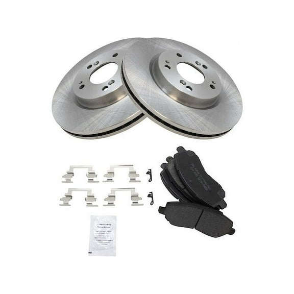 Front Brake Pad and Rotor Kit - Compatible with 2007 - 2017 Jeep Patriot 2008 2009 2010 2011 2012 2013 2014 2015 2016