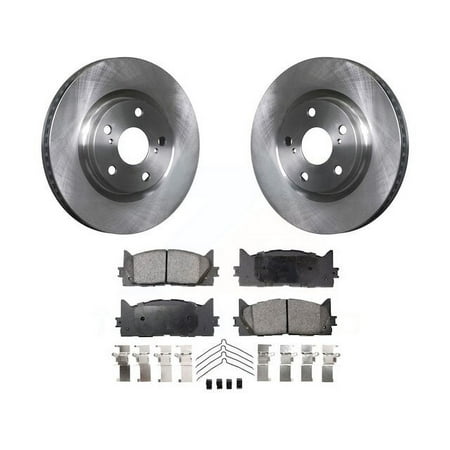 Front Brake Pad and Rotor Kit - Compatible with 2007 - 2017 Toyota Camry - HQ Brakes