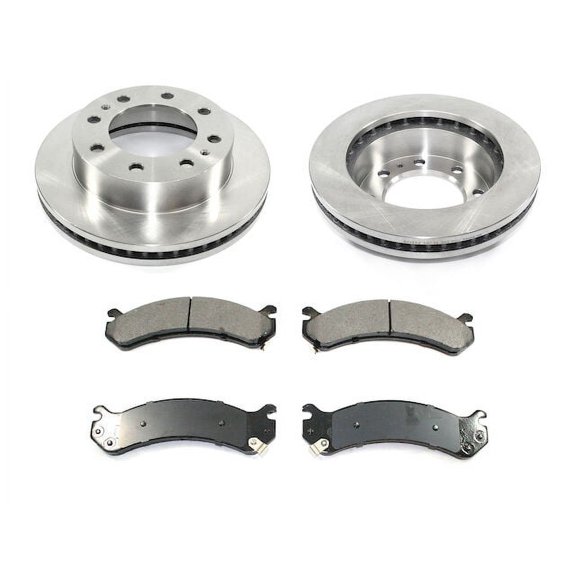 Front Brake Pad and Rotor Kit - Compatible with 2007 Chevy Silverado 3500 Classic