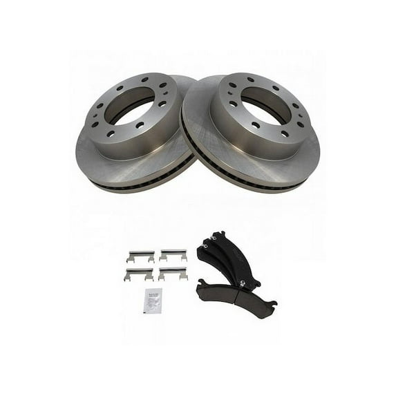 Front Brake Pad and Rotor Kit - Compatible with 2007 Chevy Silverado 3500 Classic