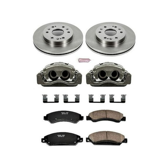 Front Brake Pad and Rotor Kit - Compatible with 2007 GMC Yukon - Power Stop