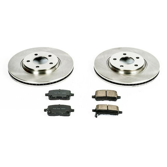 Front Brake Pad and Rotor Kit - Compatible with 2007 Pontiac G5 - Power Stop