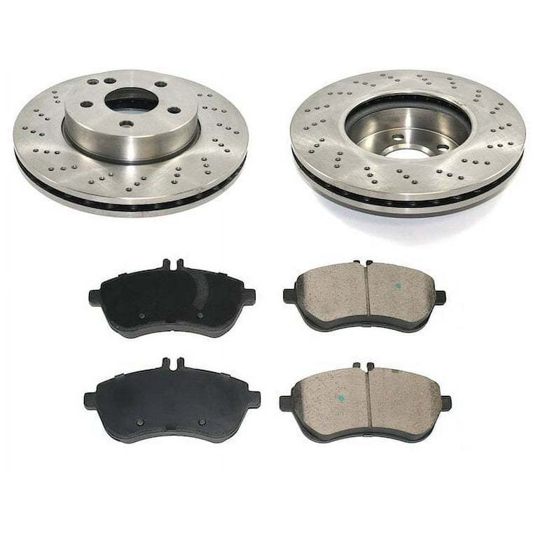 2008 2012 Mercedes C300 Brake Pad and Rotor Kit DuraGo BK7137716 Front 08 12 Mercedes Brake Pad and Rotor Kit 10 2011