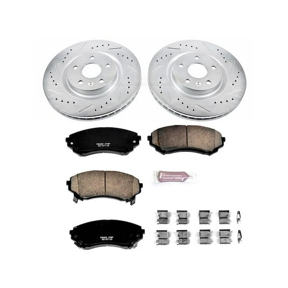 Front Brake Pad and Rotor Kit - Compatible with 2008 - 2014 Cadillac CTS 2009 2010 2011 2012 2013