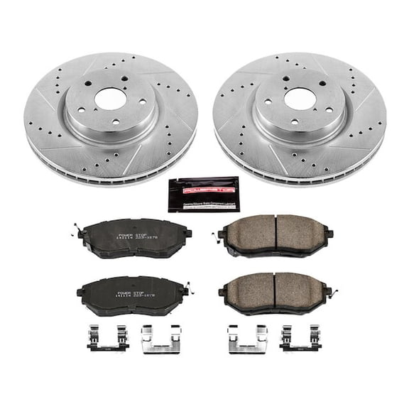 Front Brake Pad and Rotor Kit - Compatible with 2008 - 2014 Subaru Tribeca 2009 2010 2011 2012 2013