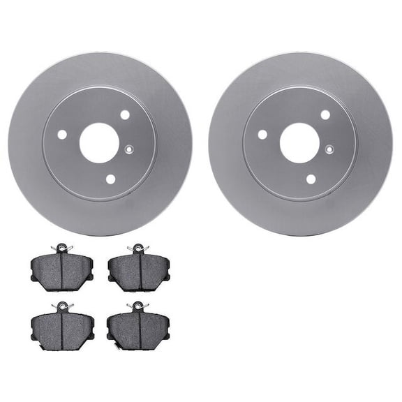 Front Brake Pad and Rotor Kit - Compatible with 2008 - 2015 Smart Fortwo - Dynamic Friction