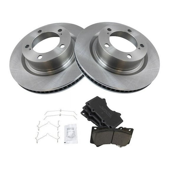 Front Brake Pad and Rotor Kit - Compatible with 2008 - 2021 Toyota Sequoia 2009 2010 2011 2012 2013 2014 2015 2016 2017 2018 2019 2020