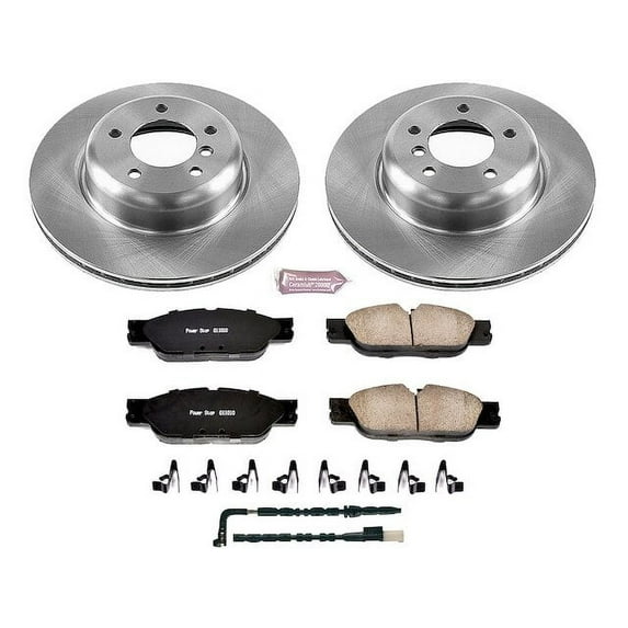 Front Brake Pad and Rotor Kit - Compatible with 2009 - 2010 BMW Z4 - Power Stop