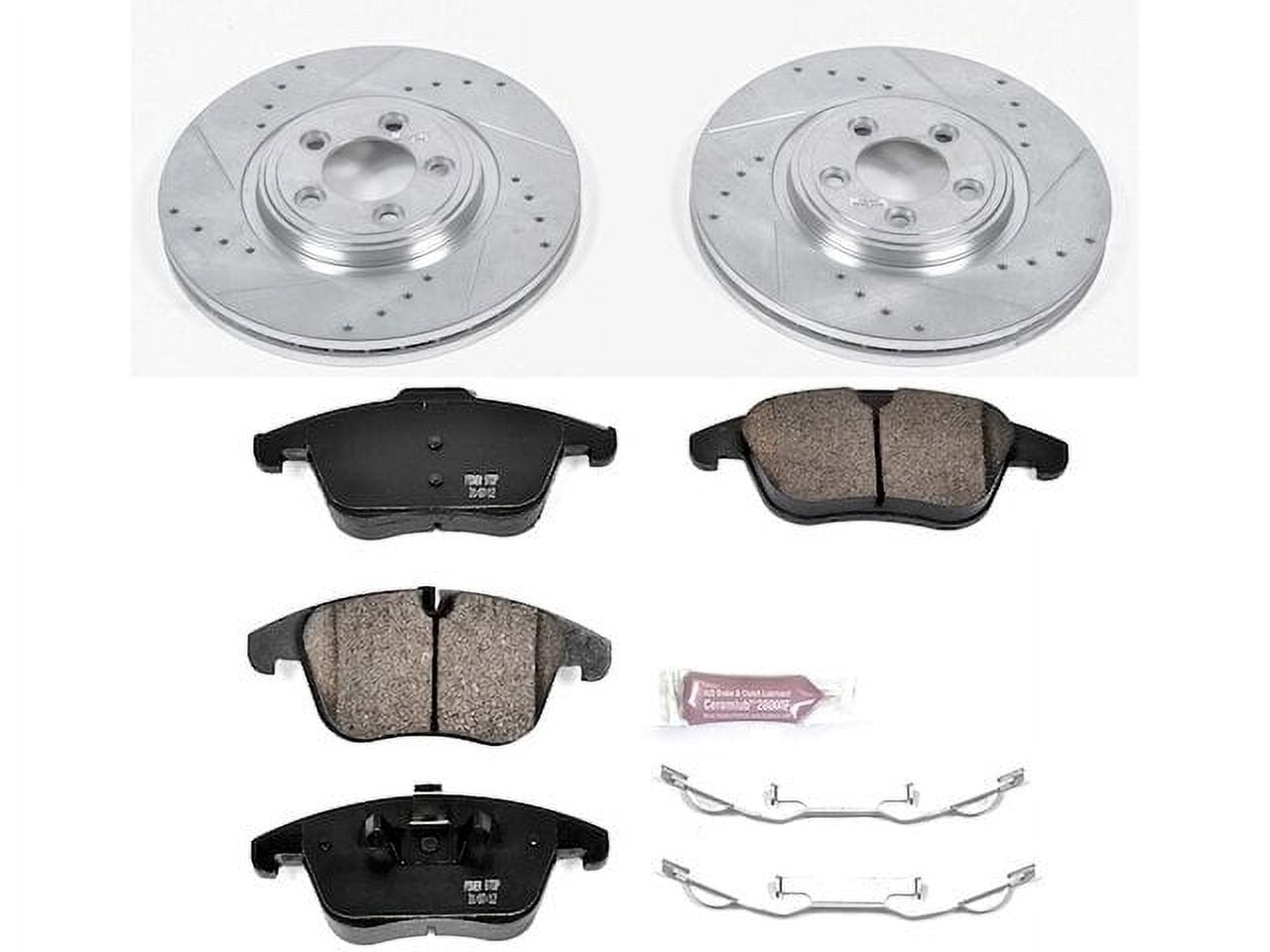 Front Ceramic Brake Pad & Rotor Kit For 02-08 Jaguar X-Type – Premium G-Coated Performance Set