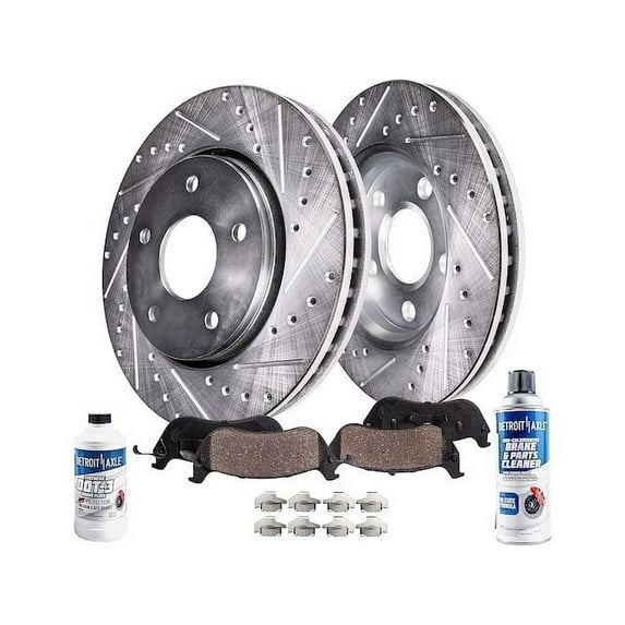 Front Brake Pad and Rotor Kit - Compatible with 2009 - 2011 BMW 335d Base 2010