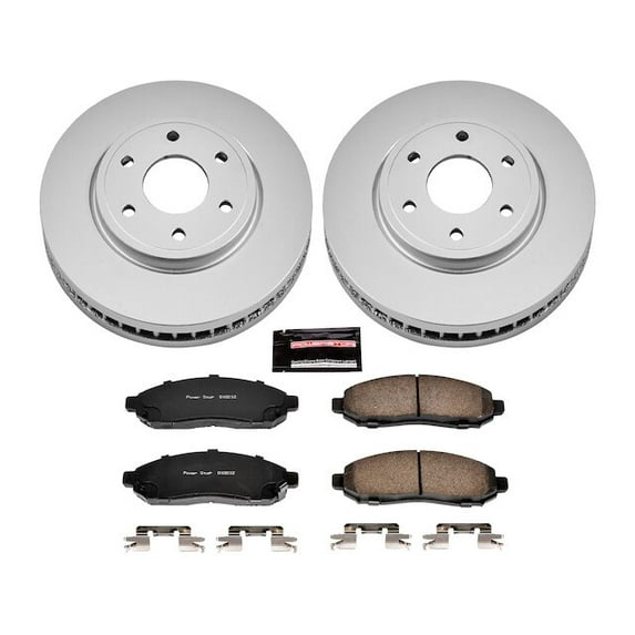 Front Brake Pad and Rotor Kit - Compatible with 2009 - 2012 Suzuki Equator 2.5L 4-Cylinder 2010 2011