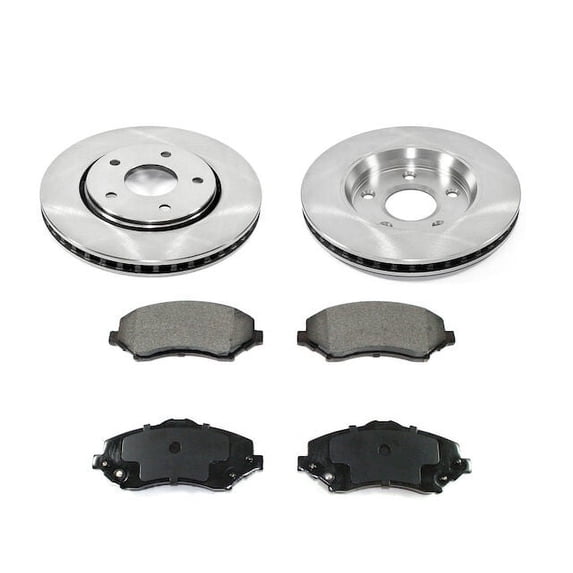 Front Brake Pad and Rotor Kit - Compatible with 2009 - 2013 Dodge Journey 2010 2011 2012