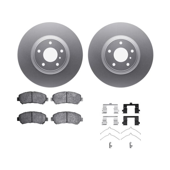 Front Brake Pad and Rotor Kit - Compatible with 2009 - 2014, 2016 - 2023 Nissan Maxima 2010 2011 2012 2013 2017 2018 2019 2020 2021 2022