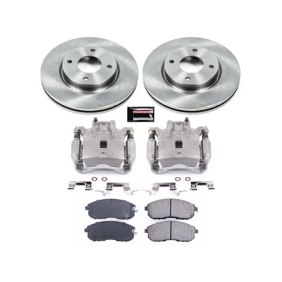 Front Brake Pad and Rotor Kit - Compatible with 2009 - 2014 Nissan Cube 2010 2011 2012 2013
