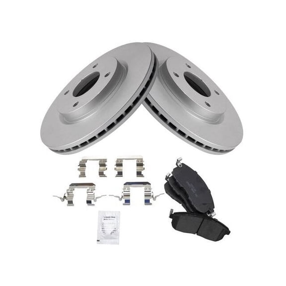 Front Brake Pad and Rotor Kit - Compatible with 2009 - 2014 Nissan Cube 2010 2011 2012 2013
